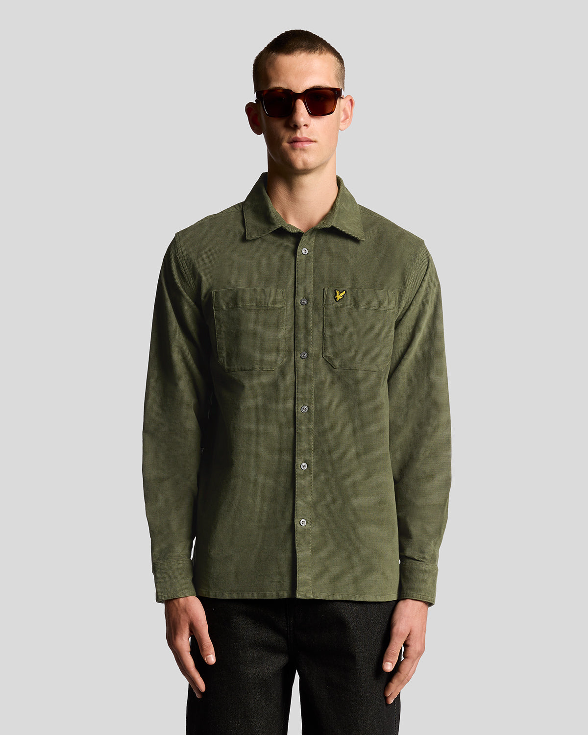 Lyle & Scott Corduroy Shirt - X848 Deep Depths