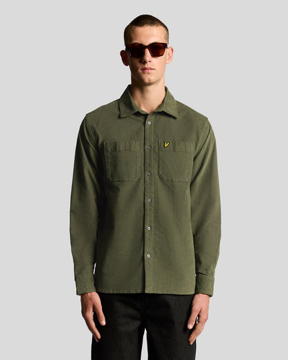 Lyle & Scott Corduroy Shirt - X848 Deep Depths