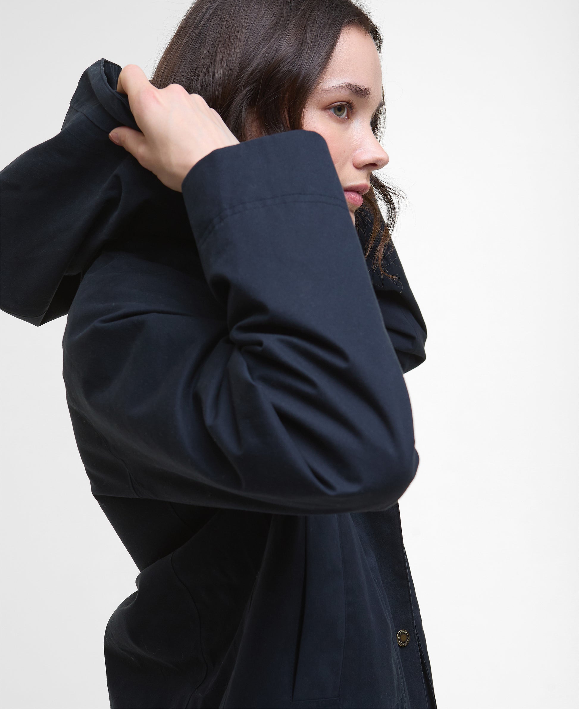 Barbour Winter Beadnell Womens Waterproof Jacket - Deep Navy/Classic | CHO | Designer Womens Coats & Jackets