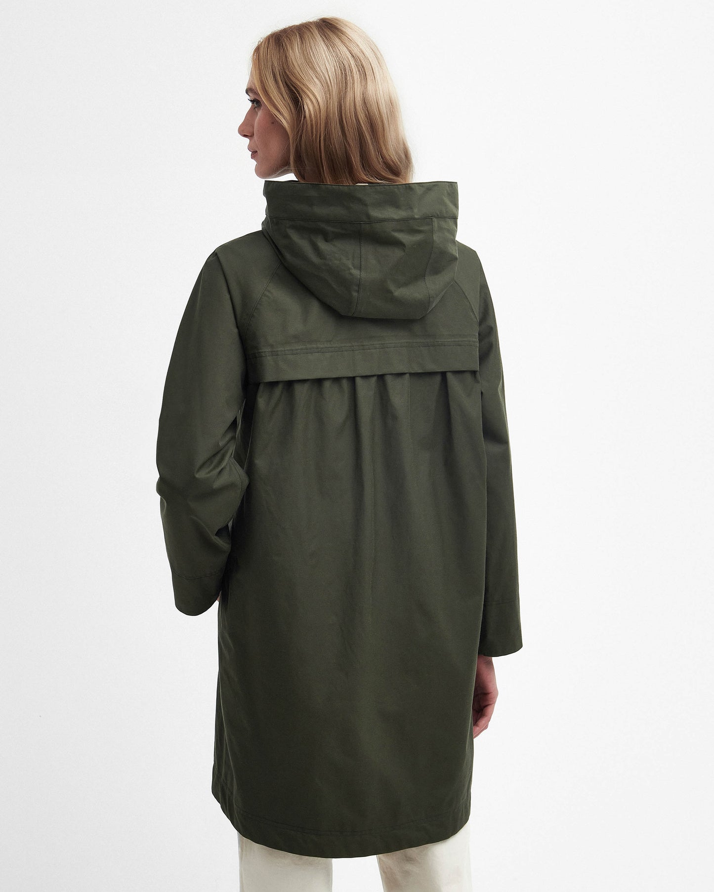 Barbour Heron Womens Waterproof Jacket - Olive | CHO | Designer Womens Rain Coats