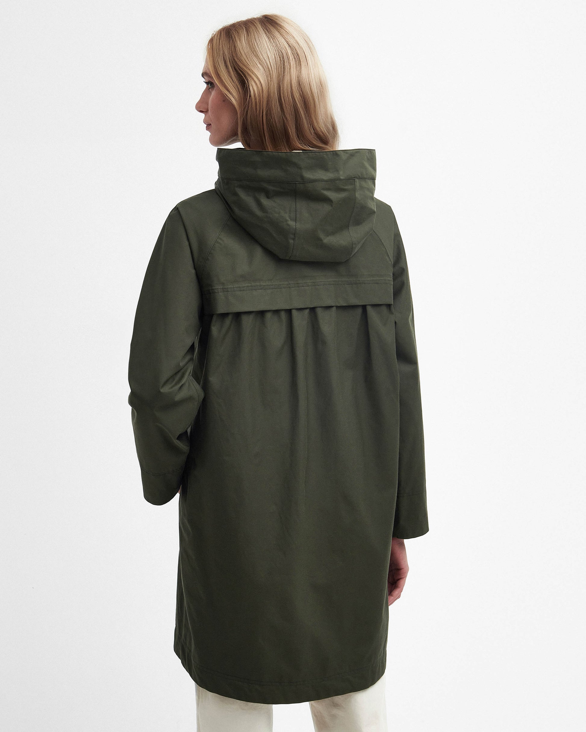 Barbour Heron Womens Waterproof Jacket - Olive | CHO | Designer Womens Rain Coats