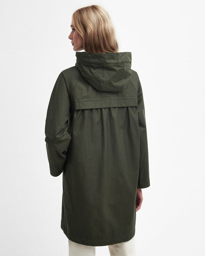 Barbour Heron Womens Waterproof Jacket - Olive | CHO | Designer Womens Rain Coats