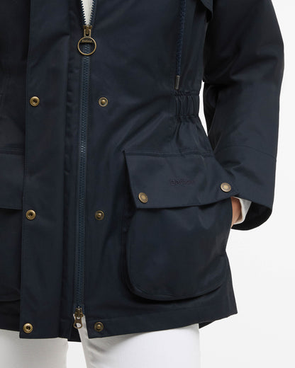 Barbour Maple Womens Waterproof Jacket - Dark Navy/Ancient | CHO | Designer Womens Rain Coats