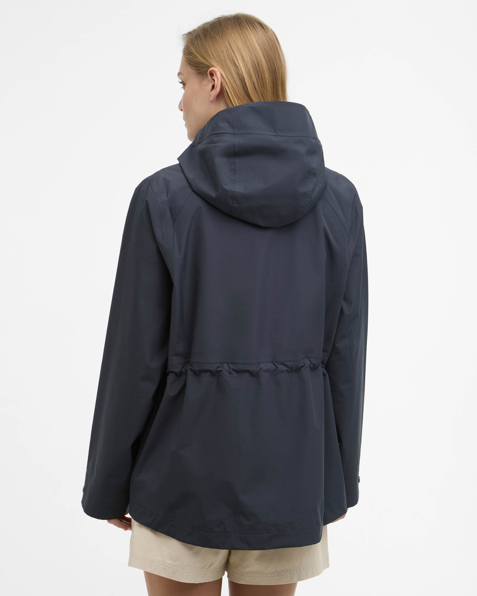 Barbour Dovecragg Womens Waterproof Jacket - Dusk Grey / Fondant | CHO | Designer Womens Rain Coats