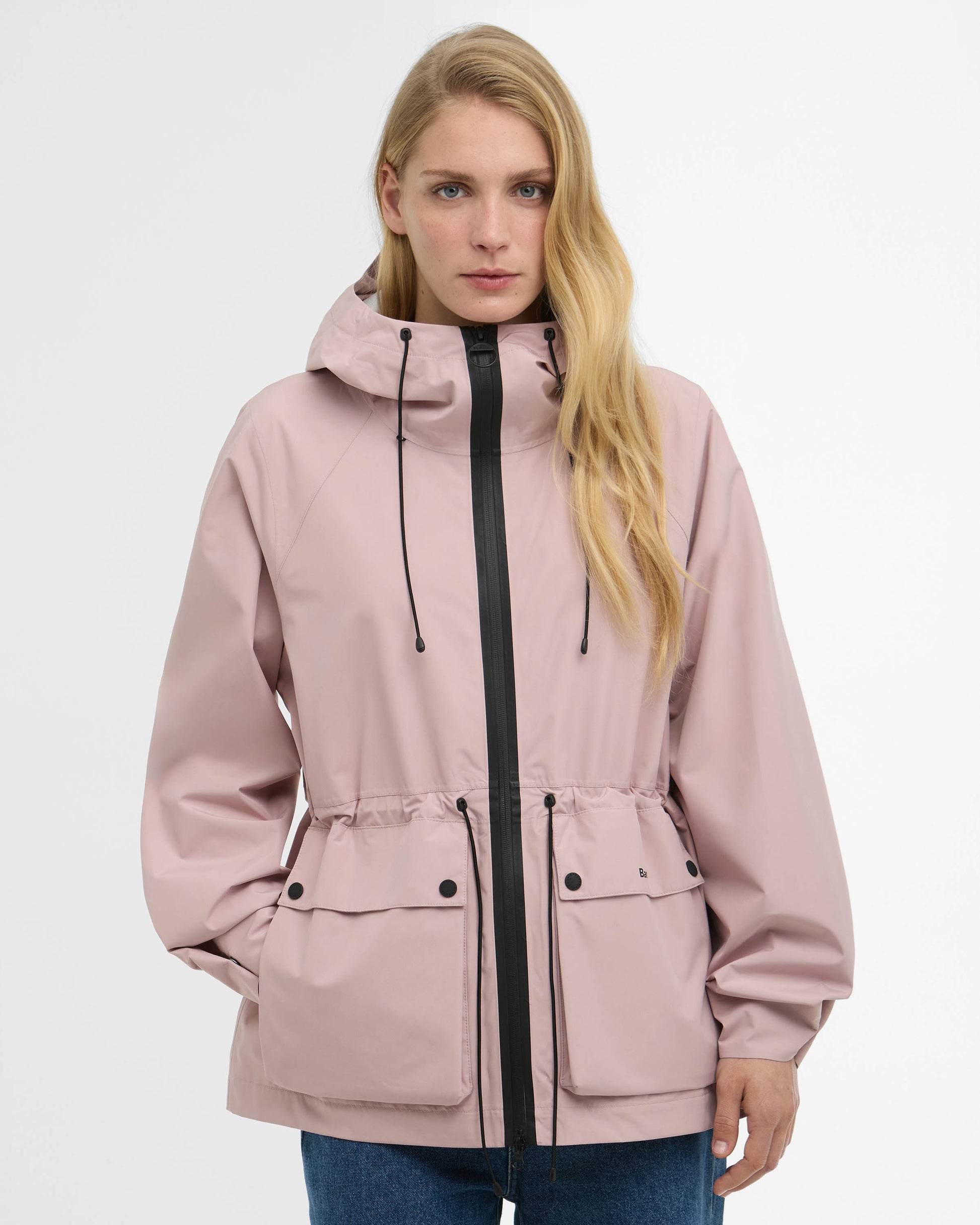 Barbour Dovecragg Womens Waterproof Jacket - Gardenia / Fondant | CHO | Designer Womens Rain Coats