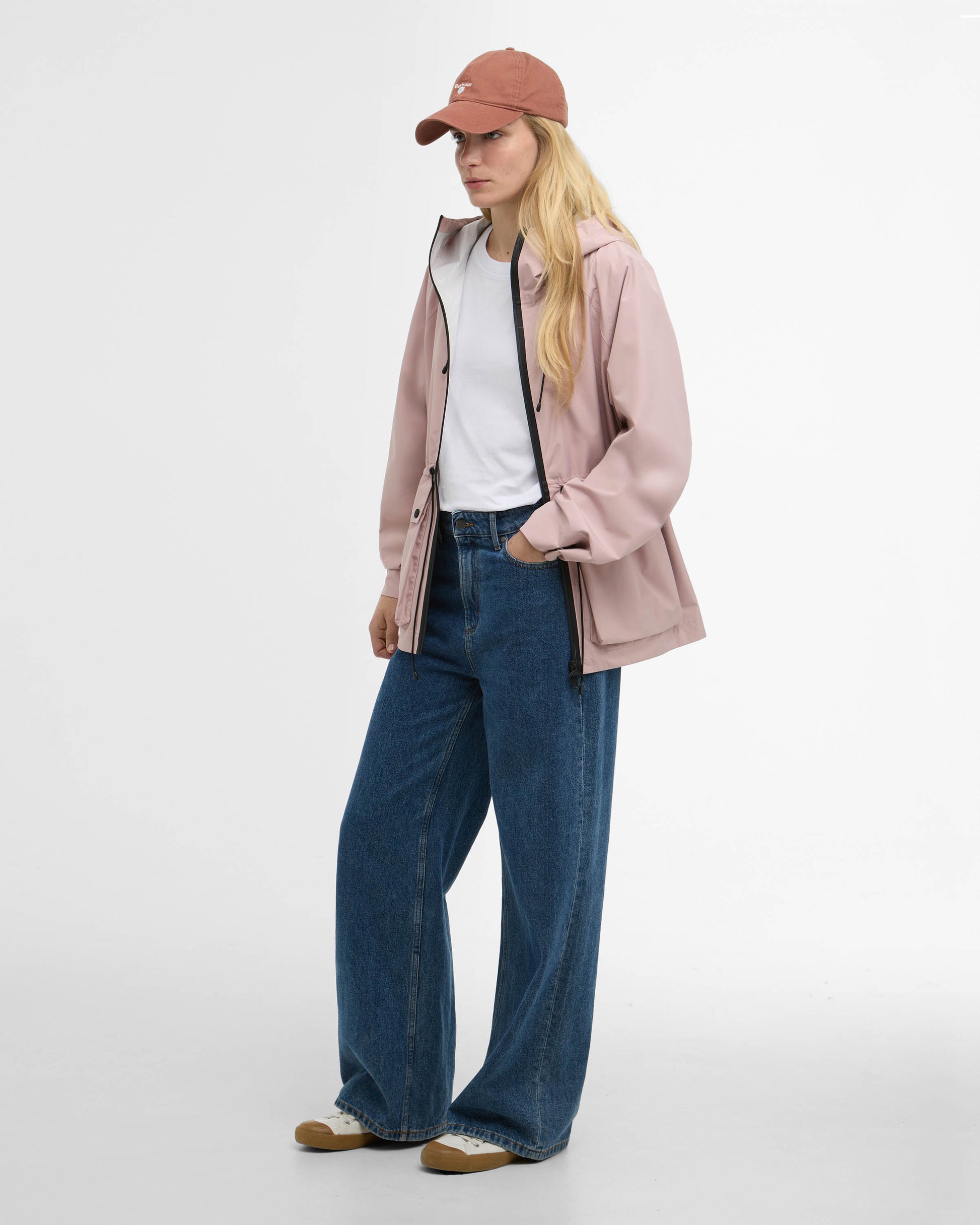 Barbour Dovecragg Womens Waterproof Jacket - Gardenia / Fondant | CHO | Designer Womens Rain Coats