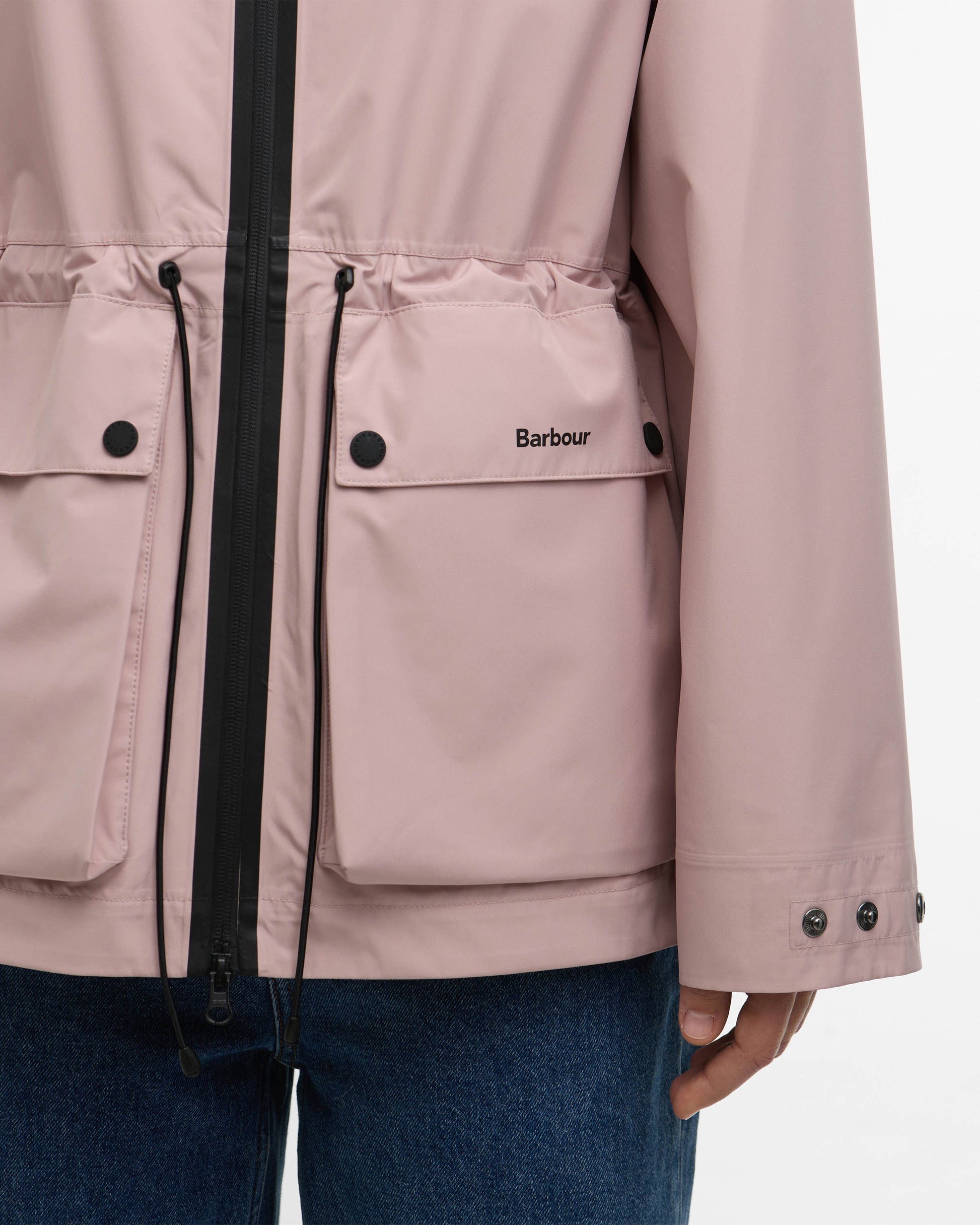 Barbour Dovecragg Womens Waterproof Jacket - Gardenia / Fondant | CHO | Designer Womens Rain Coats