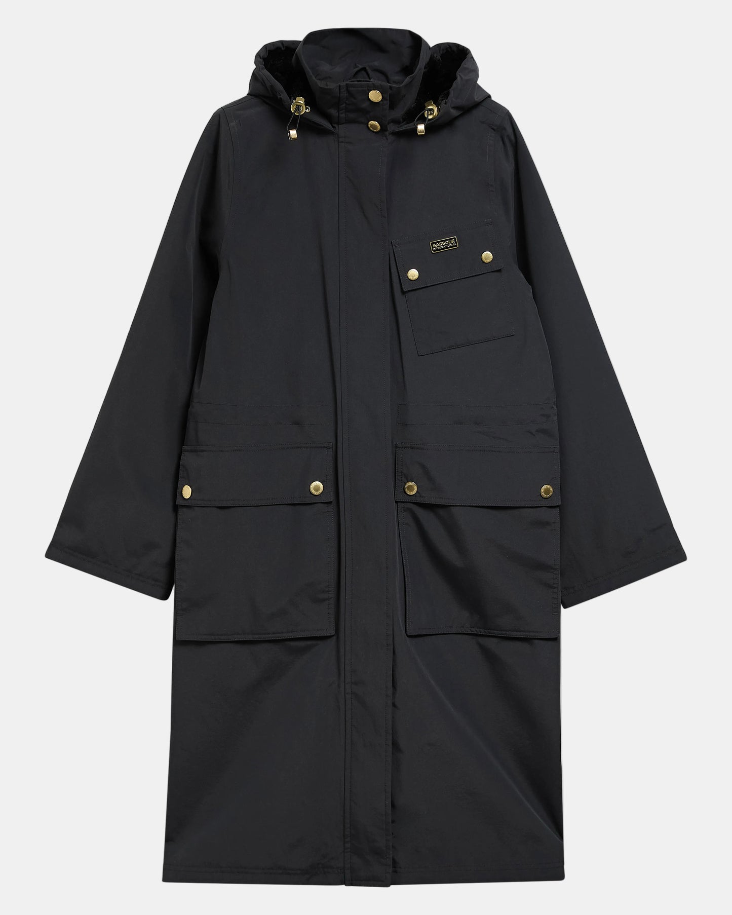 Barbour International Serravalle Womens Waterproof Jacket - Black | CHO | Designer Womens Waterproof Jackets