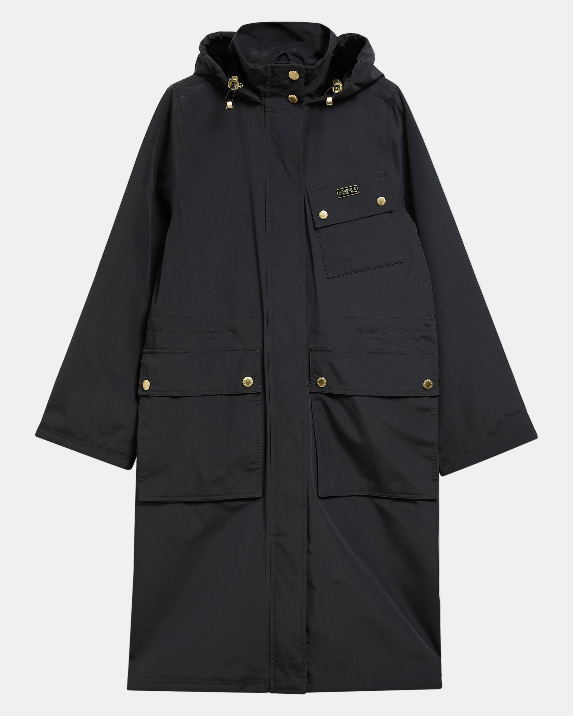Barbour International Serravalle Womens Waterproof Jacket - Black | CHO | Designer Womens Waterproof Jackets