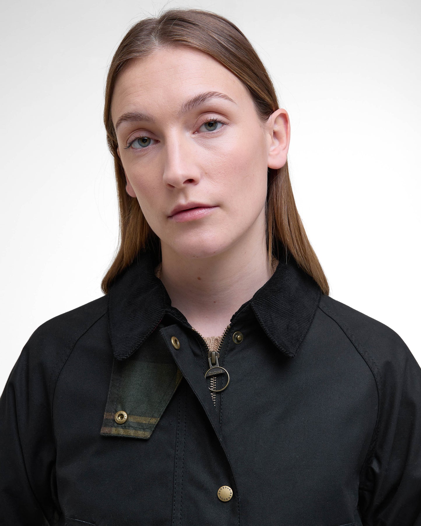 Barbour Acorn Wax Womens Jacket - Black/Classic
