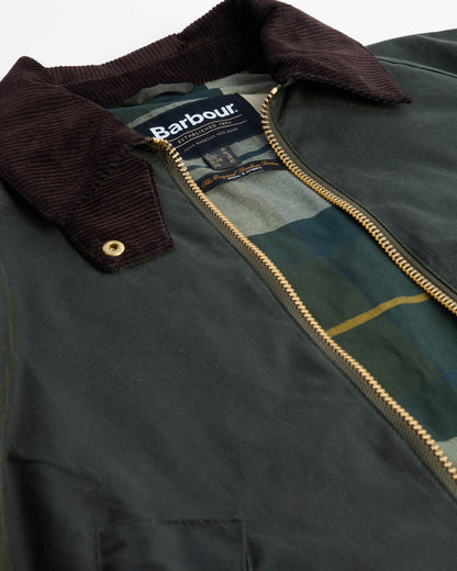 Barbour Arlene Womens Wax Jacket - Fern/Ancient Tartan