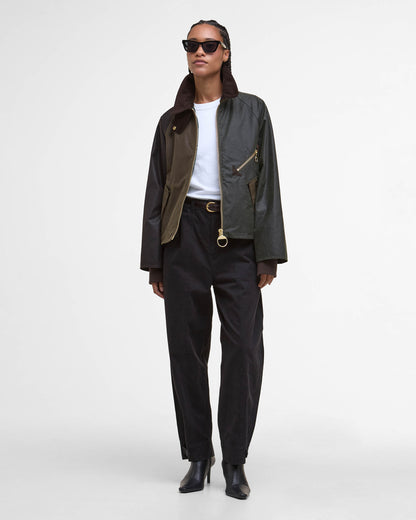 Barbour Arlene Womens Wax Jacket - Beech/Ancient Tartan