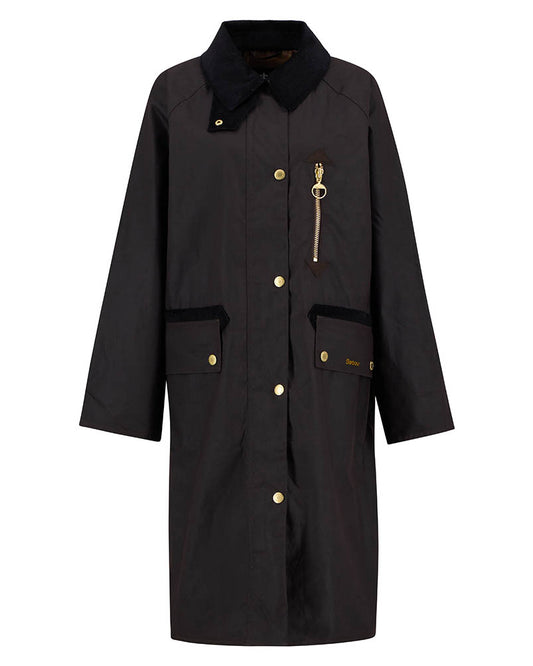 Barbour Evette Womens Wax Jacket - Rustic/Muted Tartan