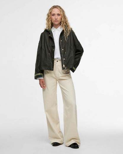 Barbour Ryedale Womens Wax Jacket - Archive Olive/Ancient Tartan