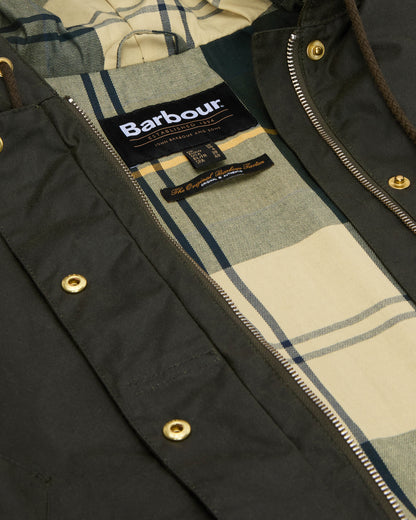 Barbour Ryedale Womens Wax Jacket - Archive Olive/Ancient Tartan