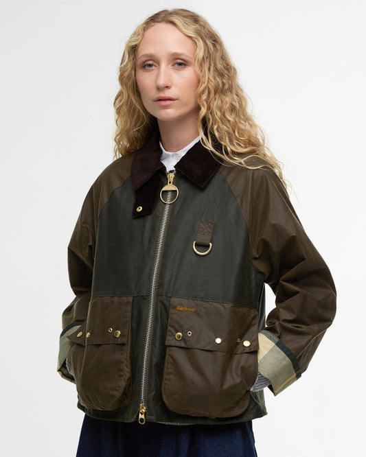 Barbour Kearton Womens Wax Jacket - Archive Olive/Beech/Ancient Tartan