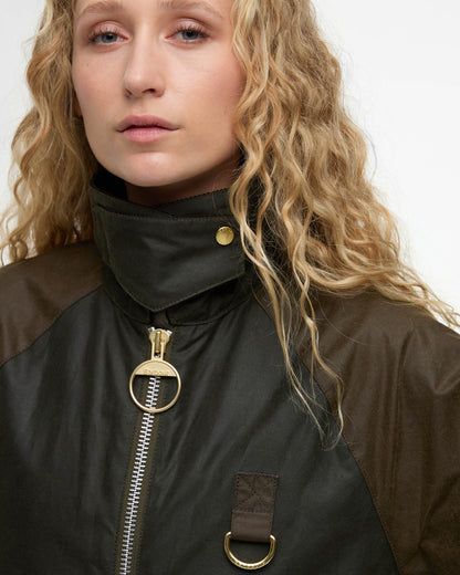 Barbour Kearton Womens Wax Jacket - Archive Olive/Beech/Ancient Tartan