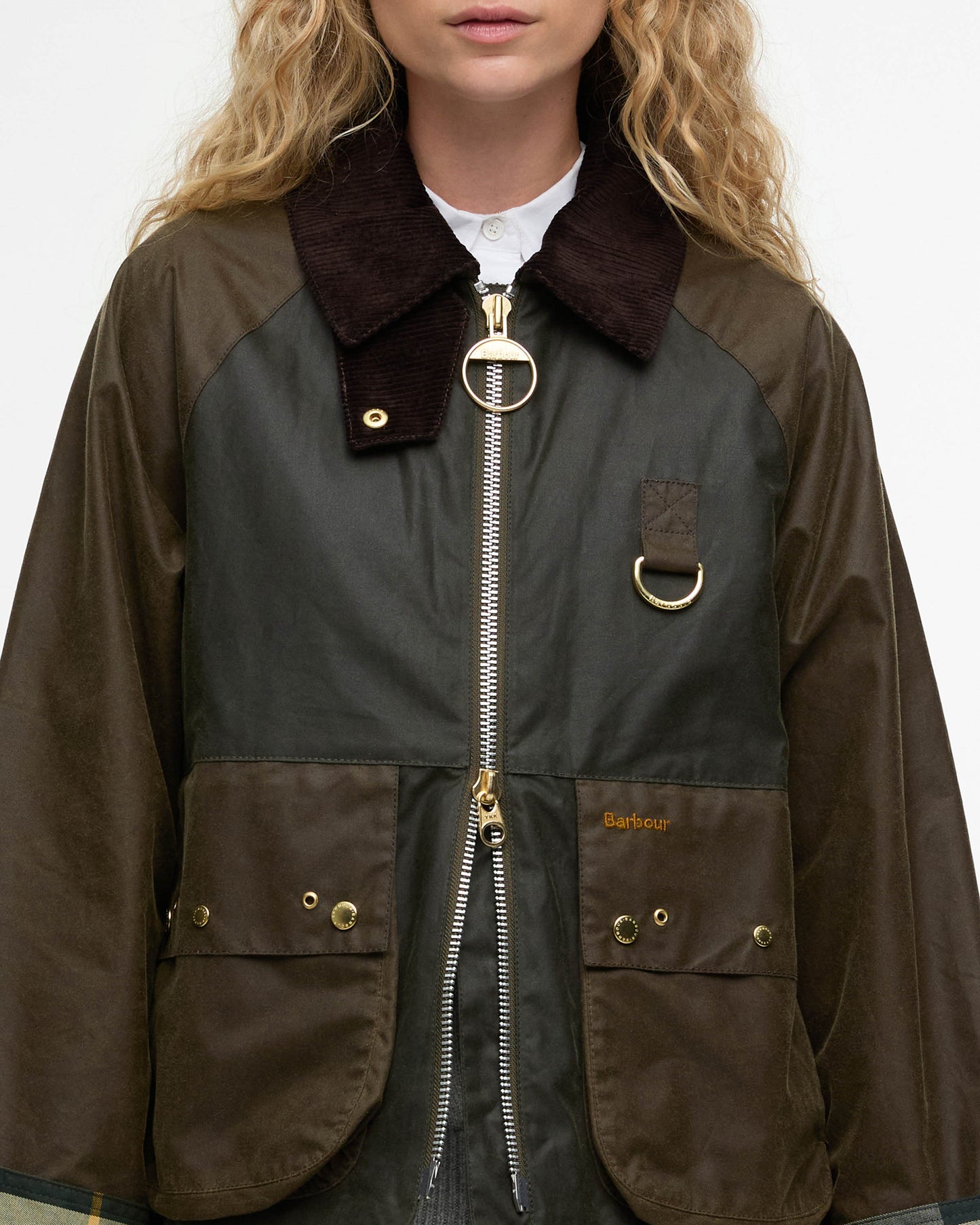 Barbour Kearton Womens Wax Jacket - Archive Olive/Beech/Ancient Tartan