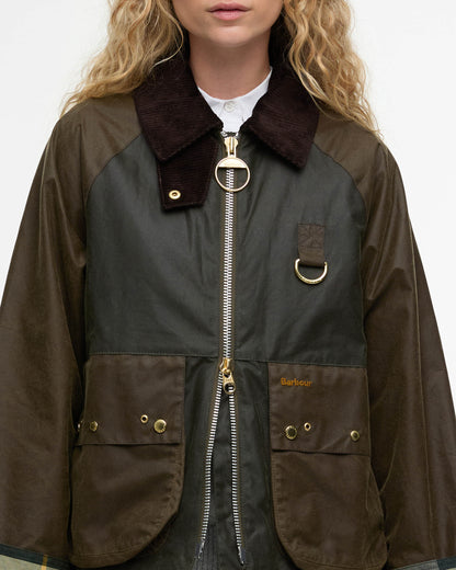 Barbour Kearton Womens Wax Jacket - Archive Olive/Beech/Ancient Tartan