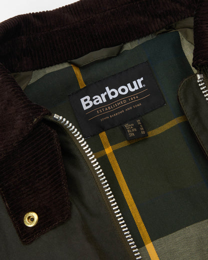 Barbour Kearton Womens Wax Jacket - Archive Olive/Beech/Ancient Tartan