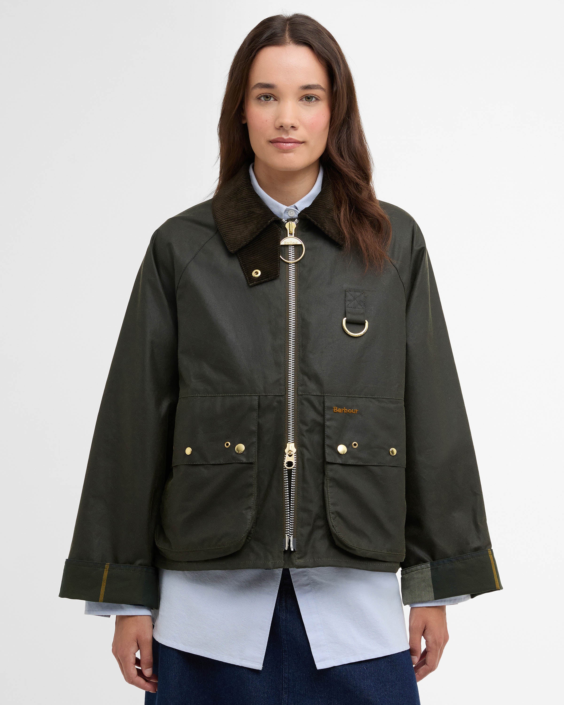 Barbour Kearton Womens Wax Jacket - Archive Olive/Ancient Tartan – CHO