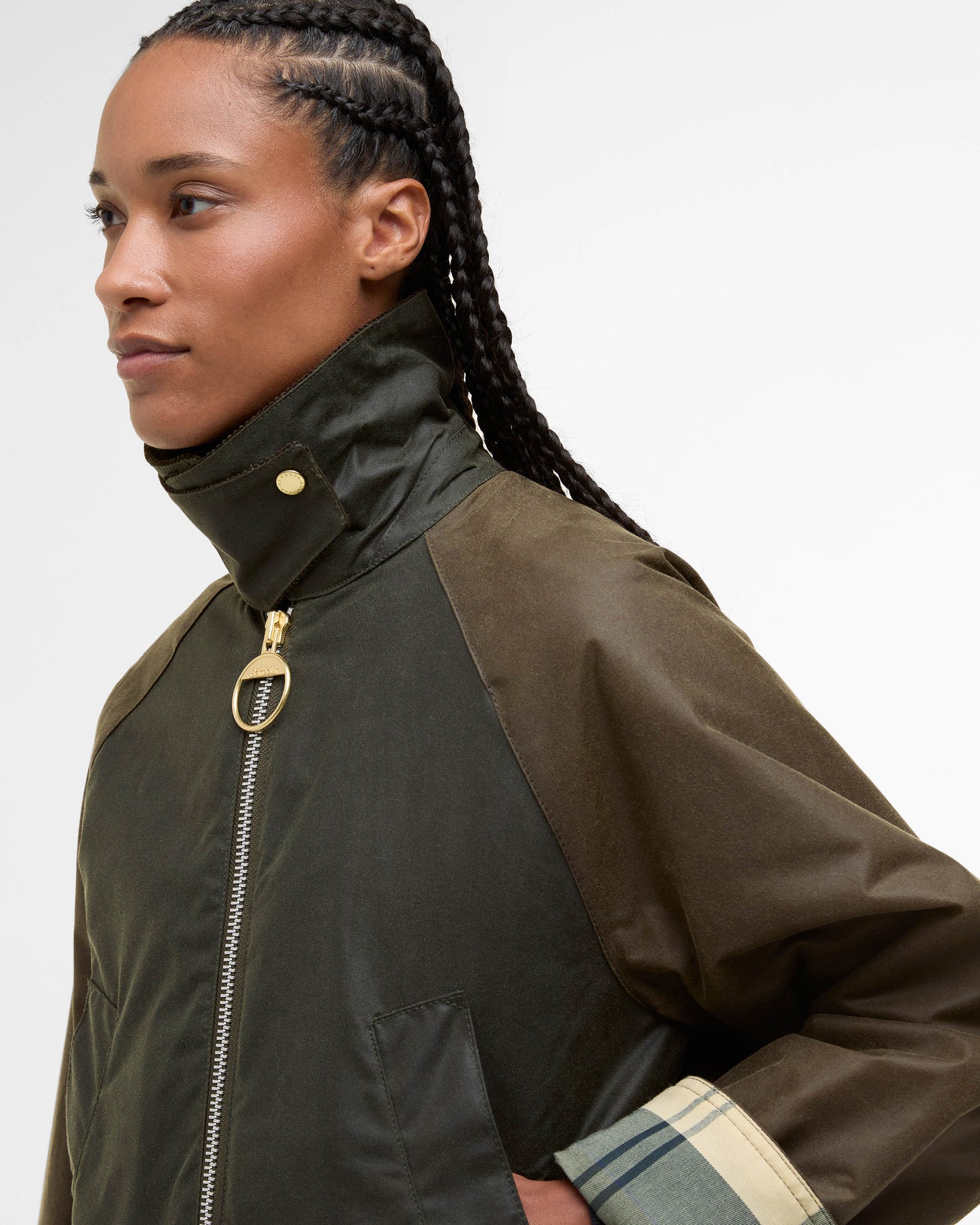 Barbour Kettlewell Womens Wax Jacket - Archive Olive/Beech/Ancient Tartan