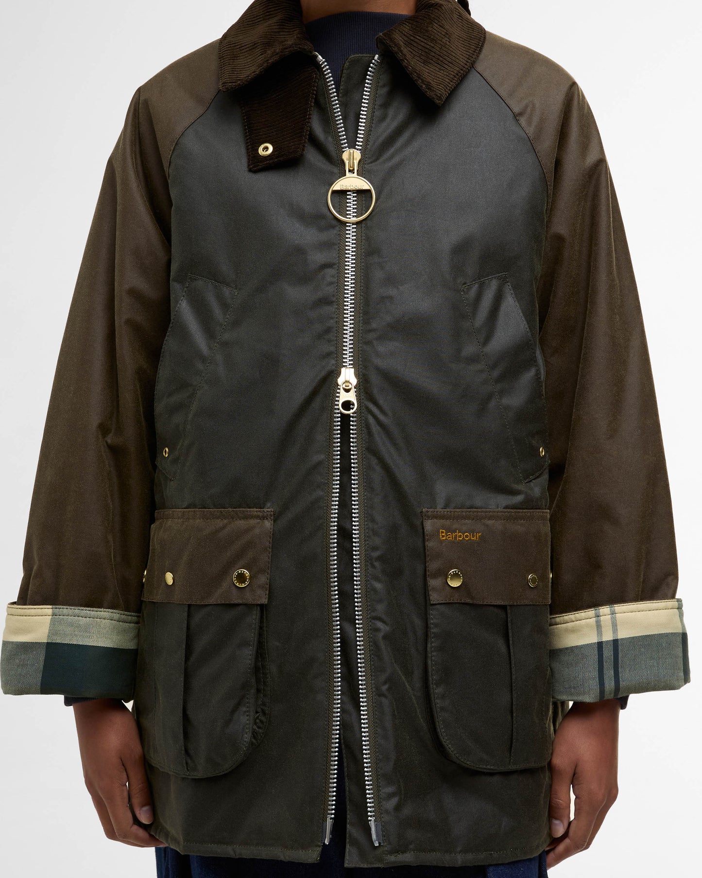 Barbour Kettlewell Womens Wax Jacket - Archive Olive/Beech/Ancient Tartan