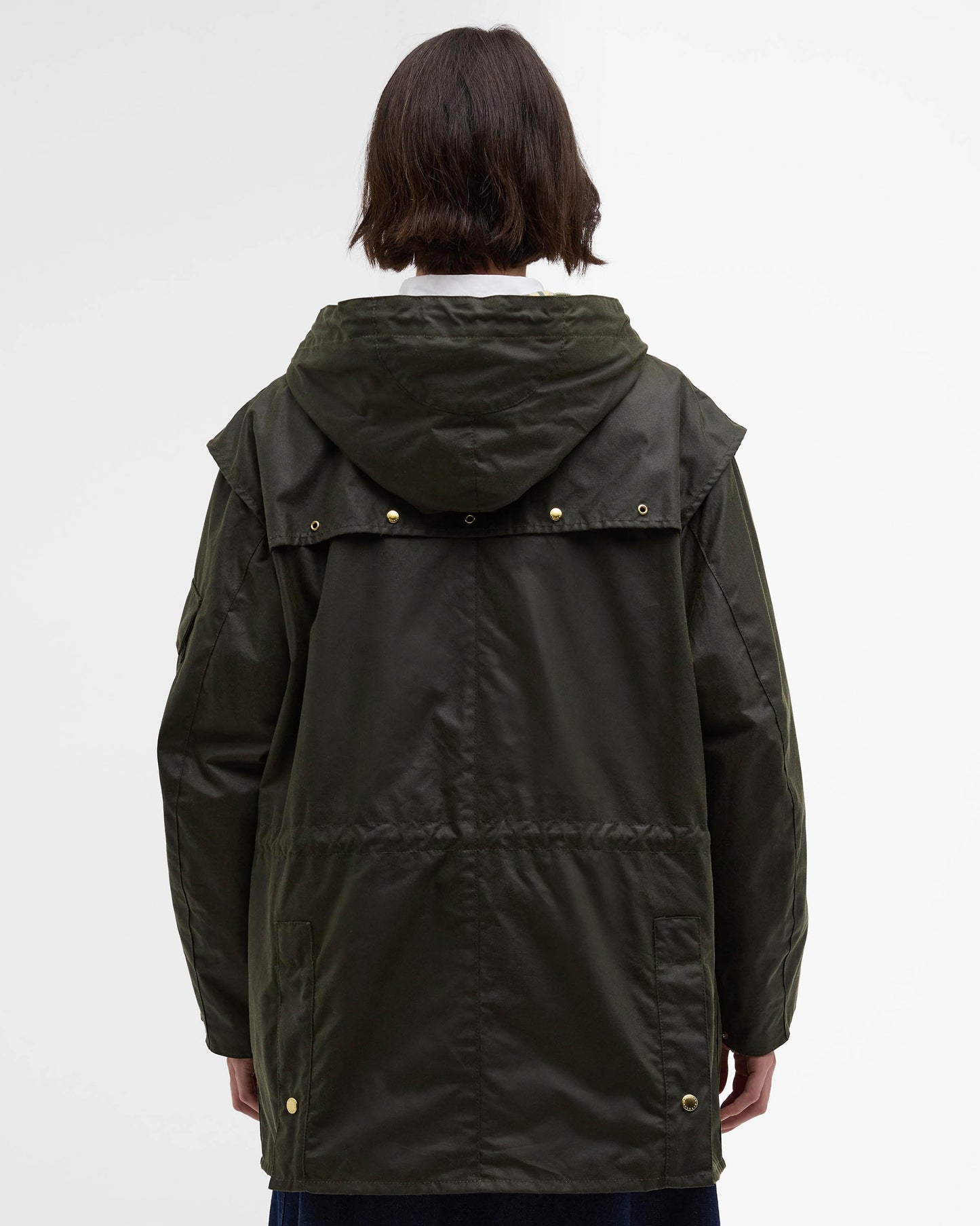 Barbour Aberford Womens Wax Jacket - Archive Olive/Ancient Tartan