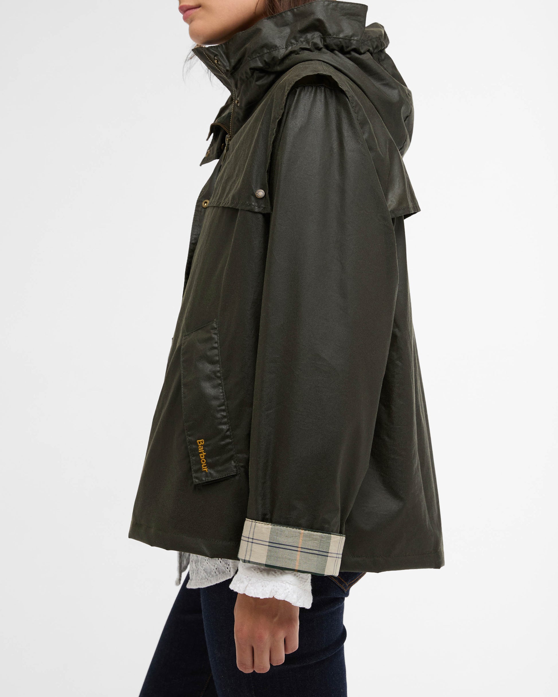 Barbour Ornella Womens Wax Jacket - Archive Olive/Ancient | CHO | Designer Womens Wax Jackets