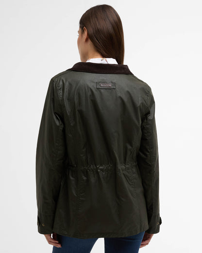 Barbour Summer Sapper Womens Wax Jacket - Archive Olive/Ancient | CHO | Designer Womens Wax Jackets