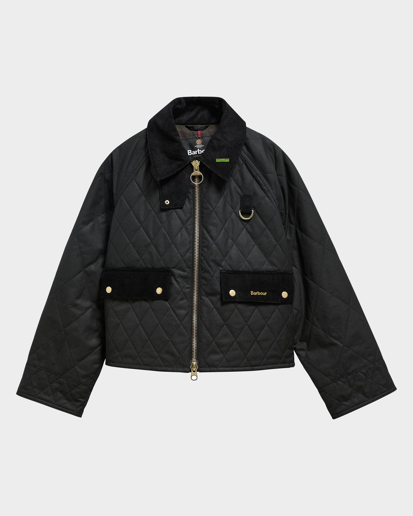 Barbour Icons Quilted Spey Womens Wax Jacket - Black/Classic | CHO | Designer Womens Wax Jackets