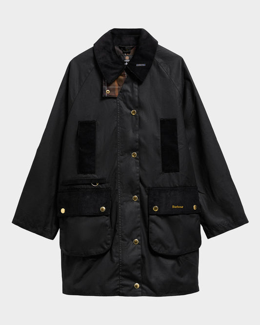 Barbour Icons Modern Beaufort Womens Wax Jacket - Black/Classic