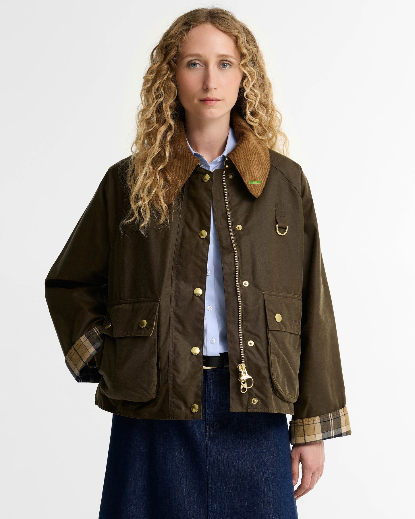 Barbour Icons Modern Spey Womens Wax Jacket - Beech/Birchwood | CHO | Designer Womens Wax Jackets