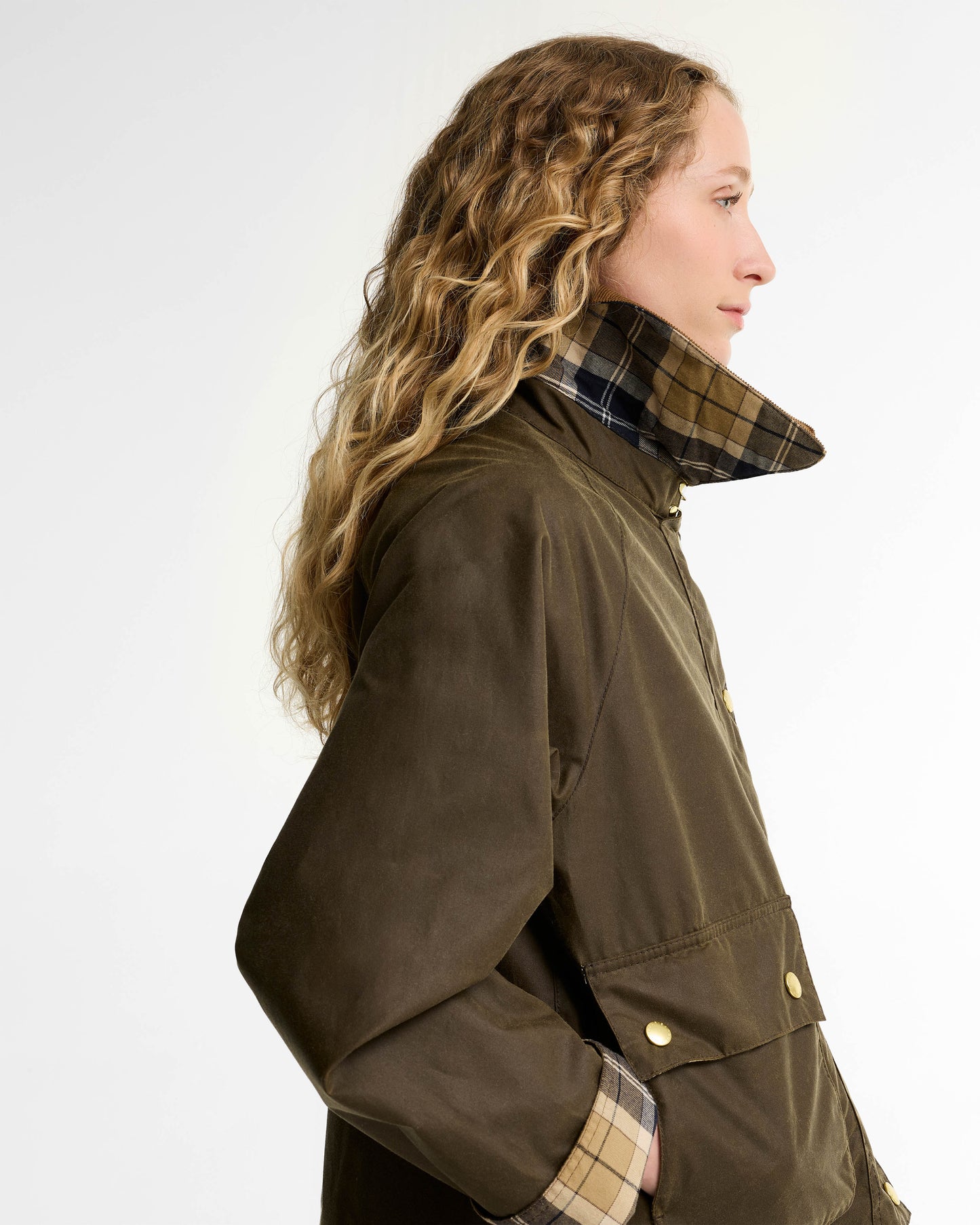 Barbour Icons Modern Spey Womens Wax Jacket - Beech/Birchwood | CHO | Designer Womens Wax Jackets