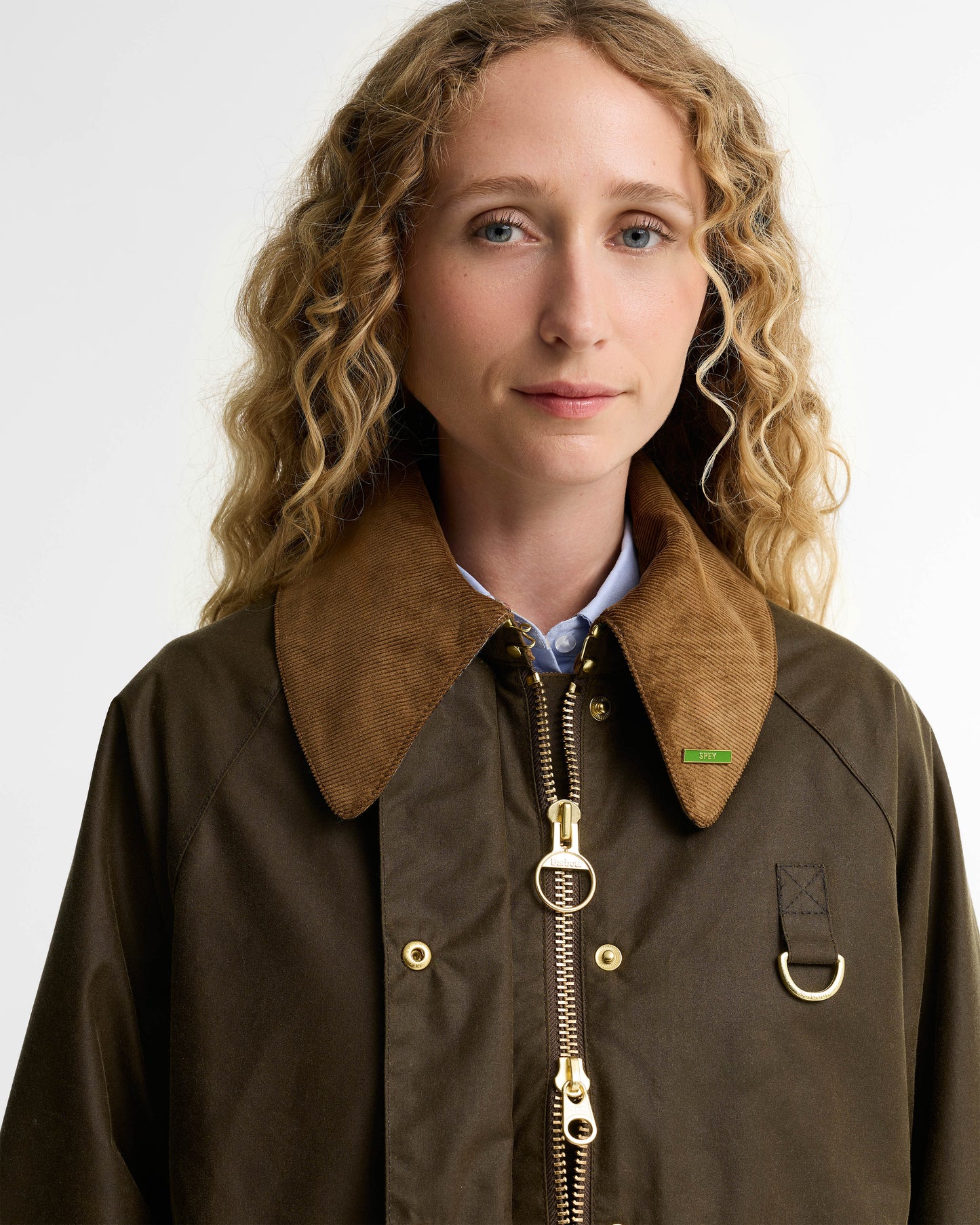 Barbour Icons Modern Spey Womens Wax Jacket - Beech/Birchwood | CHO | Designer Womens Wax Jackets