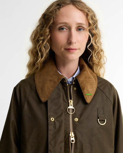 Barbour Icons Modern Spey Womens Wax Jacket - Beech/Birchwood | CHO | Designer Womens Wax Jackets