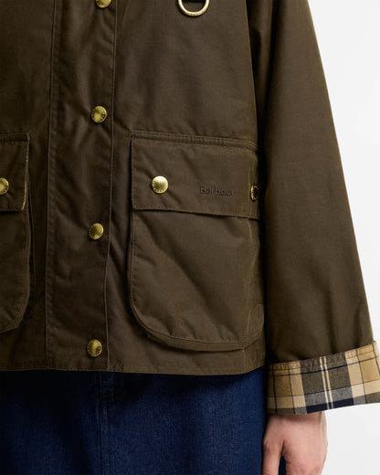 Barbour Icons Modern Spey Womens Wax Jacket - Beech/Birchwood | CHO | Designer Womens Wax Jackets