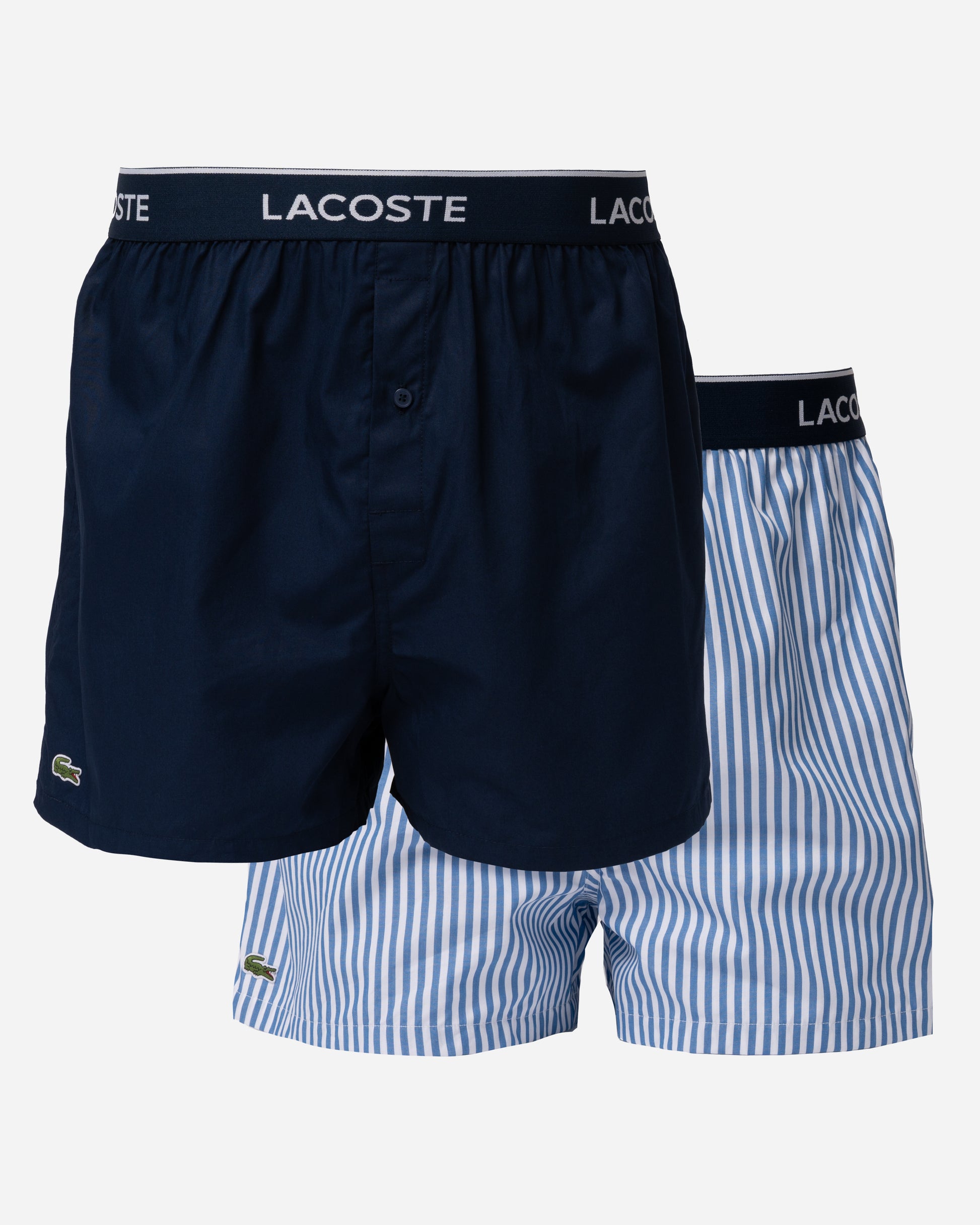 Lacoste 3-Pack Striped Cotton Mens Boxers