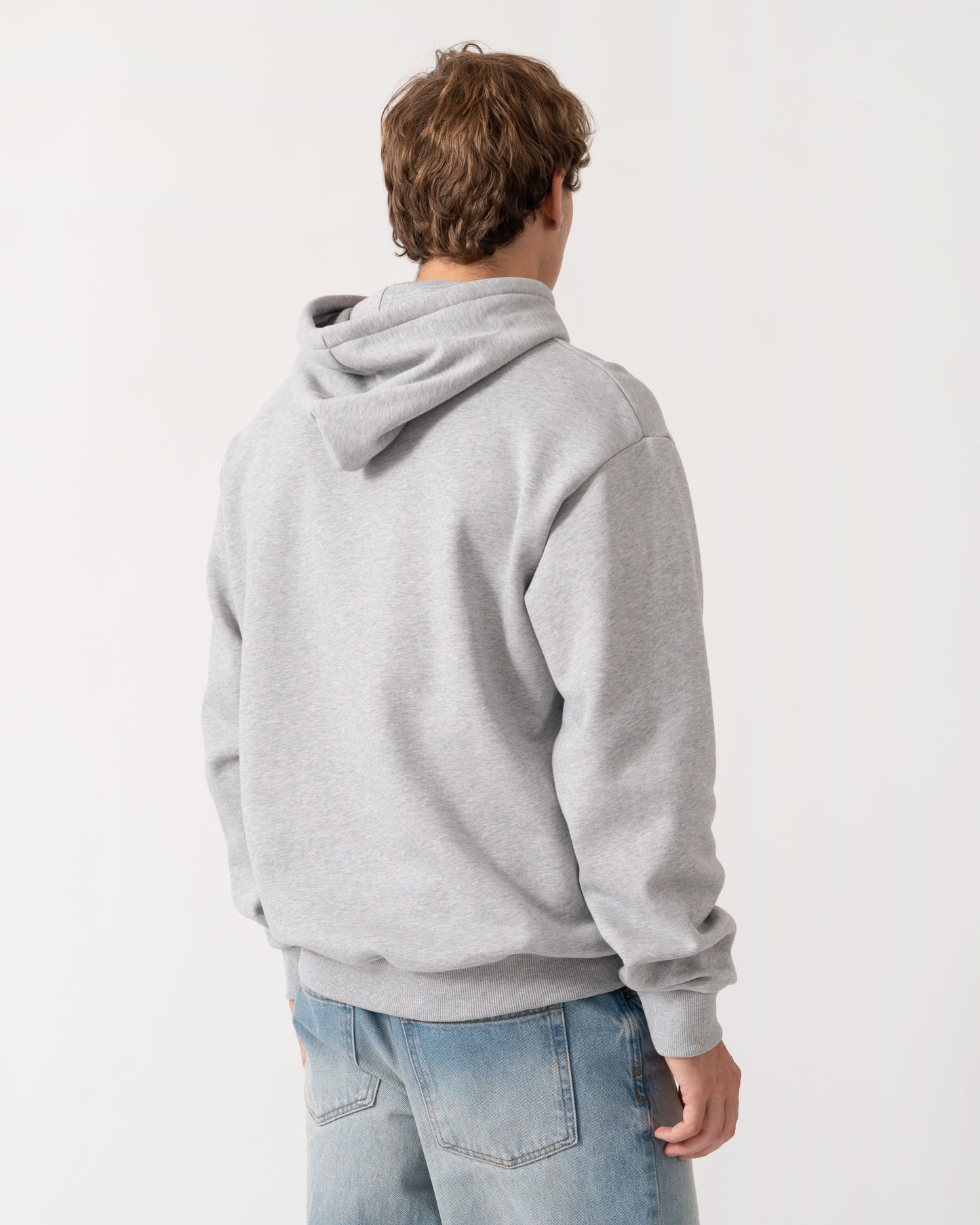 Lacoste Fleece Mens Classic Fit Hoodie - Grey Chine CCA