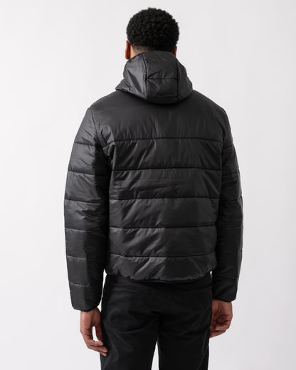 Lacoste Lightweight Colorblock Mens Puffed Jacket - Black/Black C31 - CHO - Designer Mens Padded Jackets