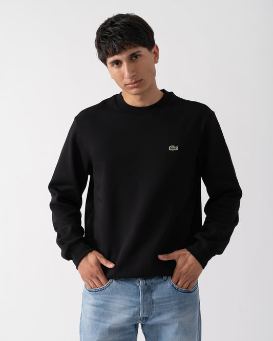 Lacoste Mens Crew Neck Fleece Sweatshirt