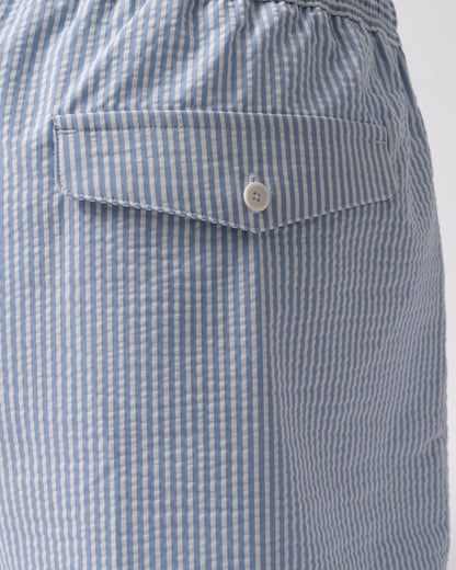 back pocket of Lacoste Mens Swimming Shorts in White-Aphylla