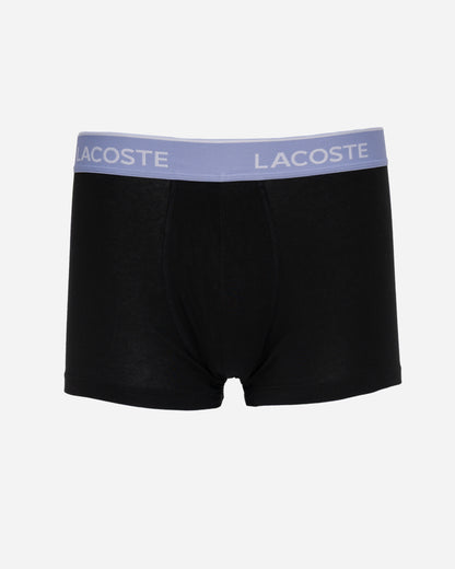 Lacoste 3-Pack Mens Trunks - Black/Delphinium-Olive-Methylene 94I