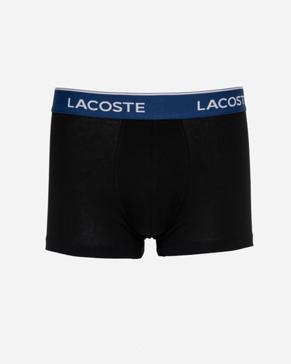 Lacoste 3-Pack Mens Trunks - Black/Delphinium-Olive-Methylene 94I