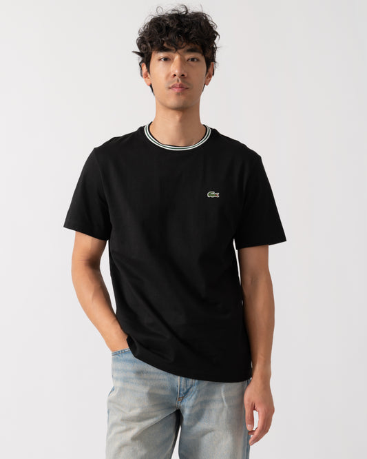 Lacoste Contrast Collar Mens T- Shirt