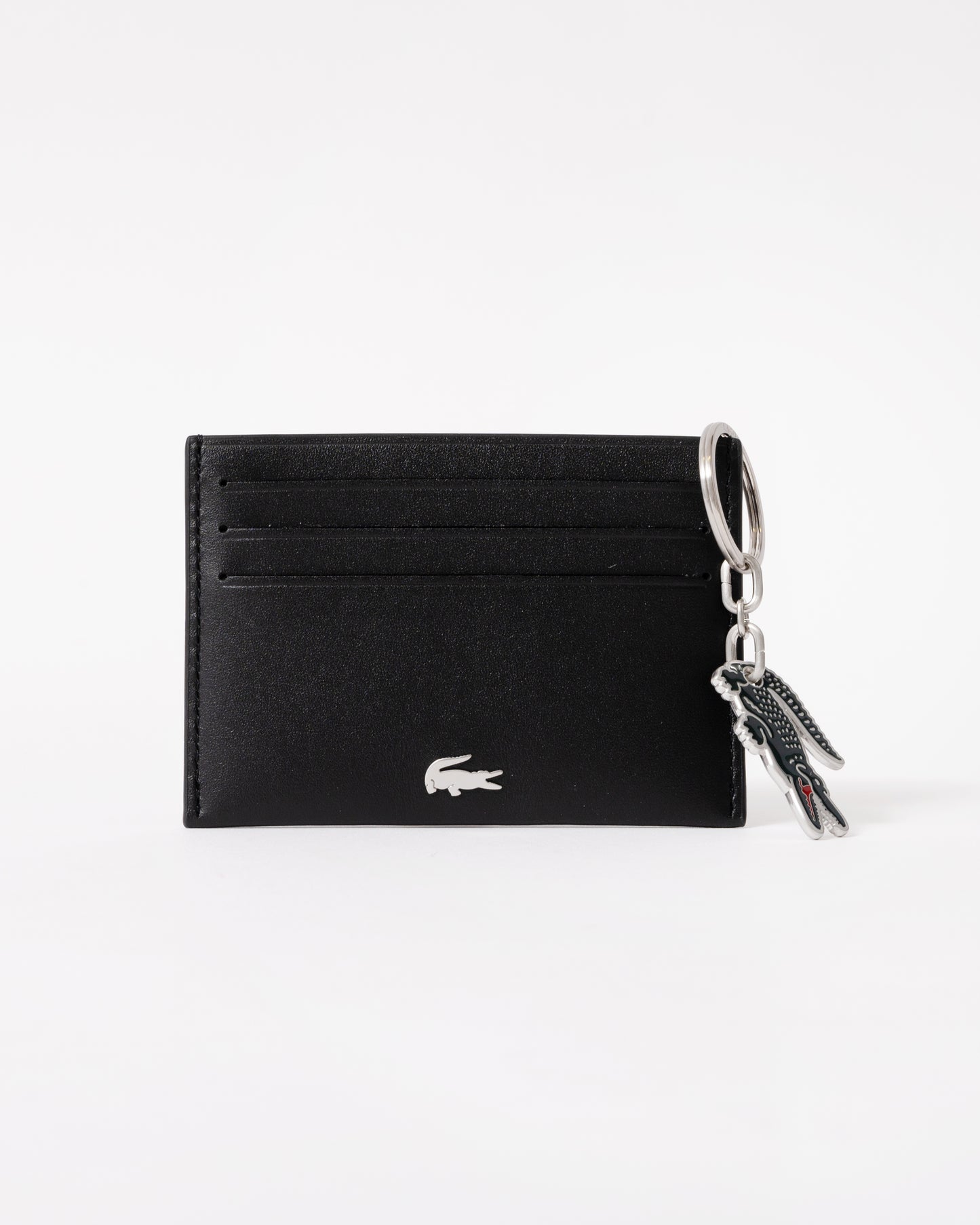 Lacoste Credit Card Holder And Key Ring Gift Box - Noir KR Croc Sinope R66