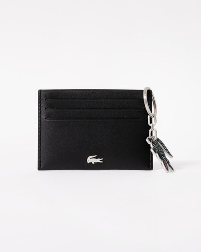 Lacoste Credit Card Holder And Key Ring Gift Box - Noir KR Croc Sinope R66