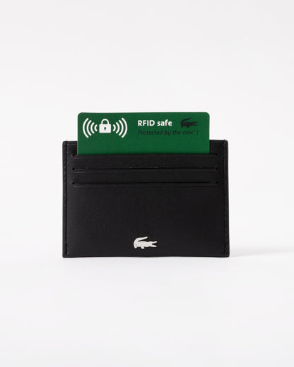Lacoste Credit Card Holder And Key Ring Gift Box - Noir KR Croc Sinope R66