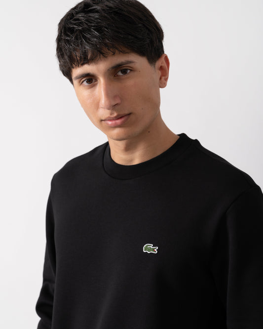 Lacoste Mens Crew Neck Fleece Sweatshirt - Black 031