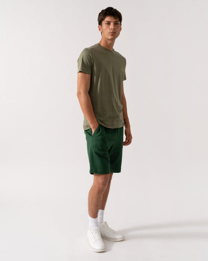 Lacoste Mens Crew Neck Pima Cotton Jersey T-Shirt - Khaki BMY